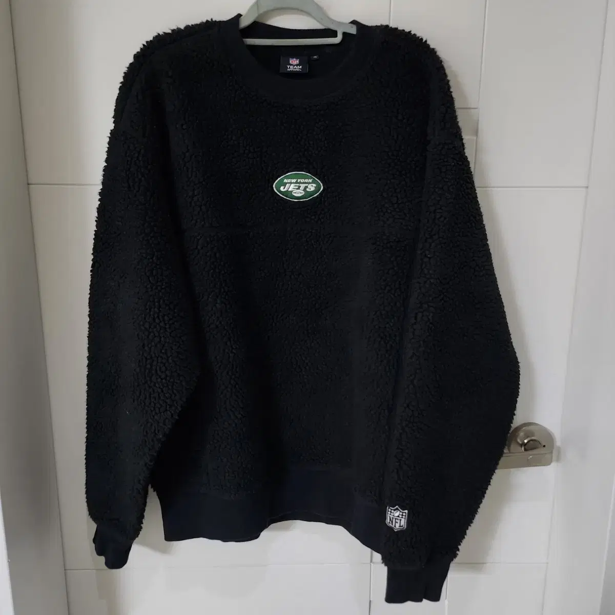 L Men's New York Jets Crew Black Size 105