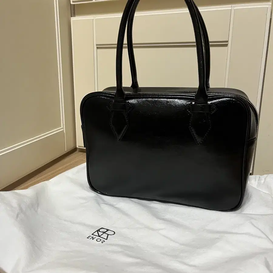 택포) Enor 엔오르 SQUARE LEATHER TOTE BAG