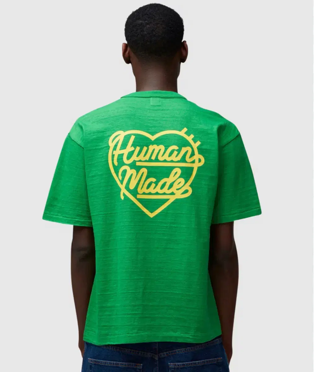 Humanmade SS24 Green X Yellow Short Sleeve Tee