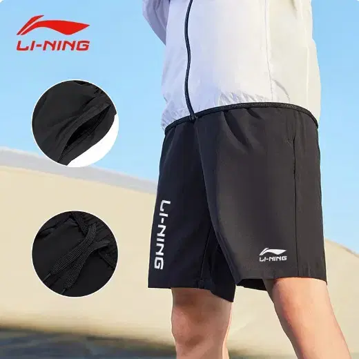 LI-NING,리닝,라이닝,남선트레이닝반바지,새제품,2XL(33-34인치