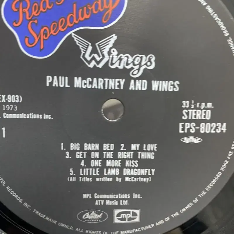 PAUL MCCARTNEY AND WINGS LP / AA2598