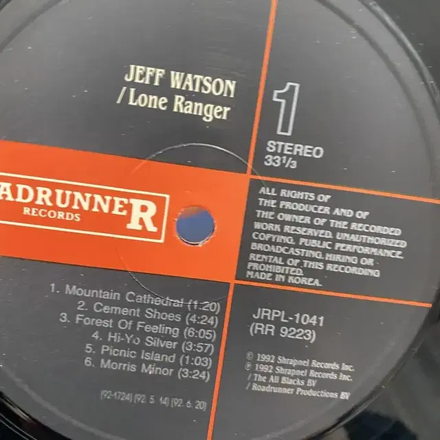 JEFF WATSON LP / AA2600