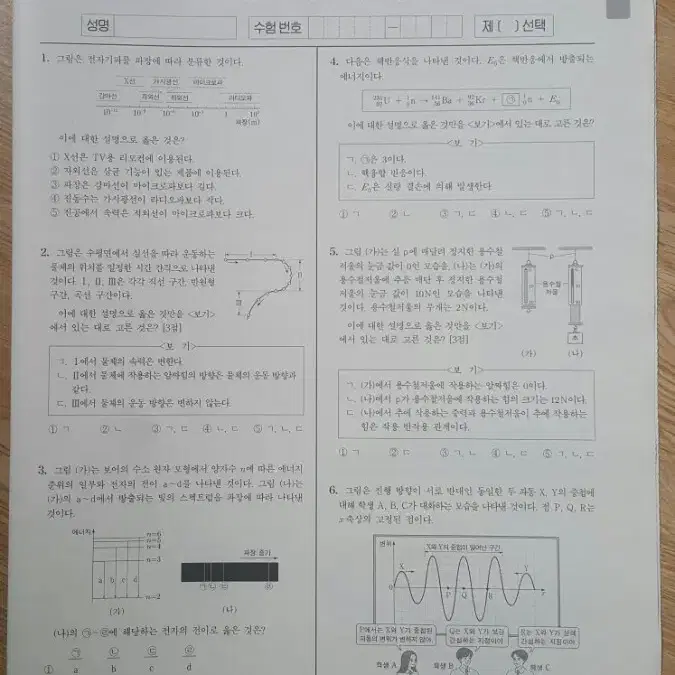 평가원 수능 2025학년도 6월 모의고사 물리학1