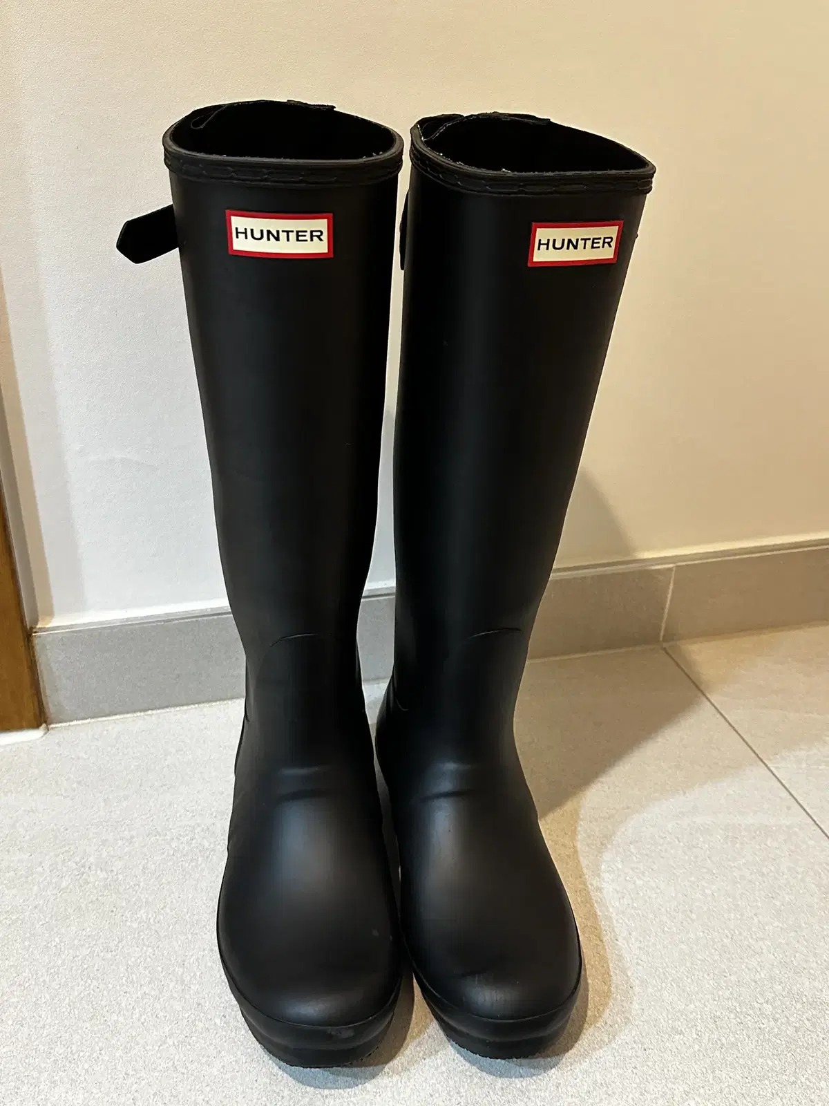 Hunter Rain Boots Back Adjustable 250 Black