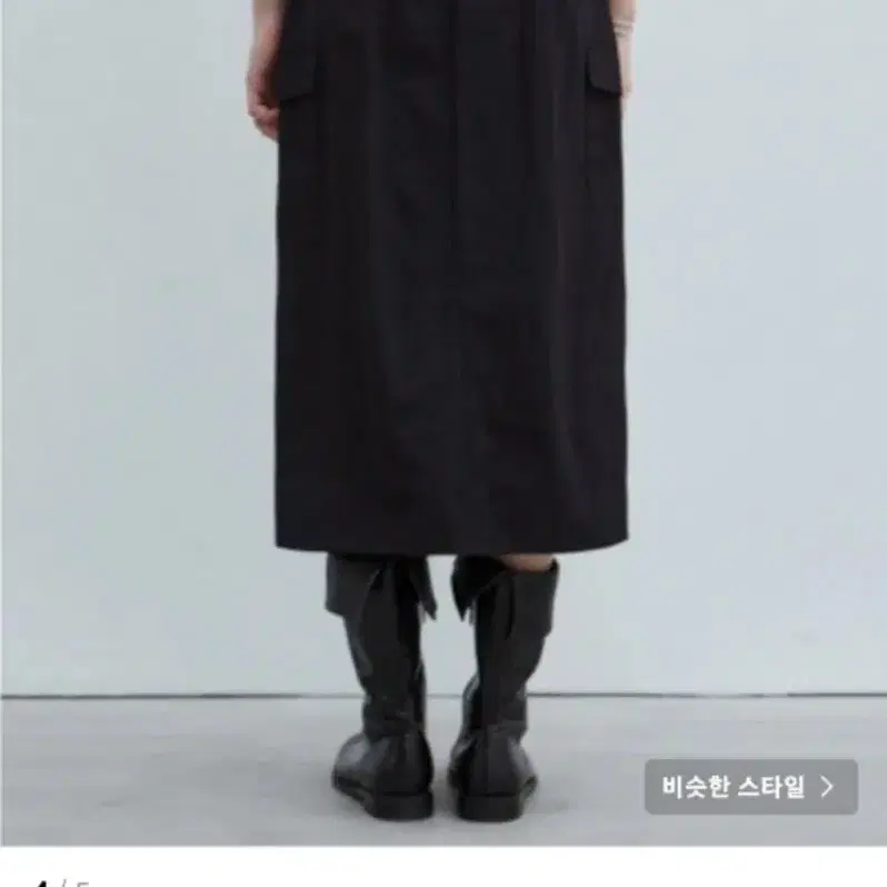 닉앤니콜 스커트 NICOLE CARGO SLIT SKIRT_BLACK