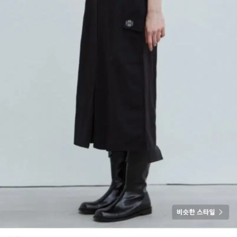 닉앤니콜 스커트 NICOLE CARGO SLIT SKIRT_BLACK