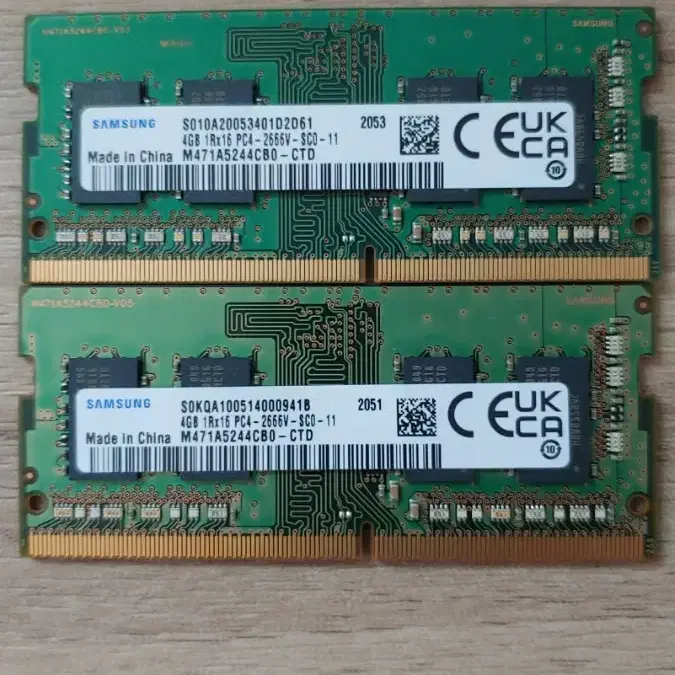 노트북용 ddr4 4g