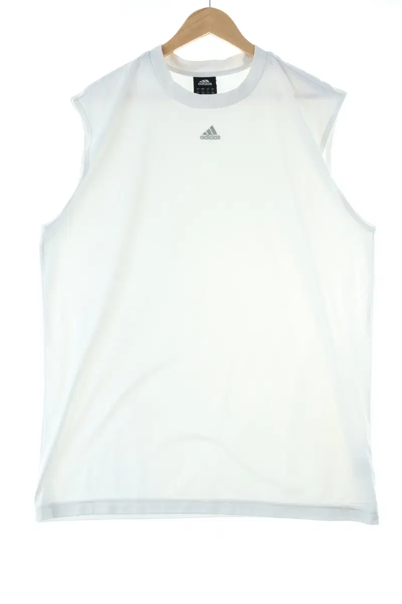 (L) Adidas Basketball Sneakers Min Sleeves White Functional Old School - DC81