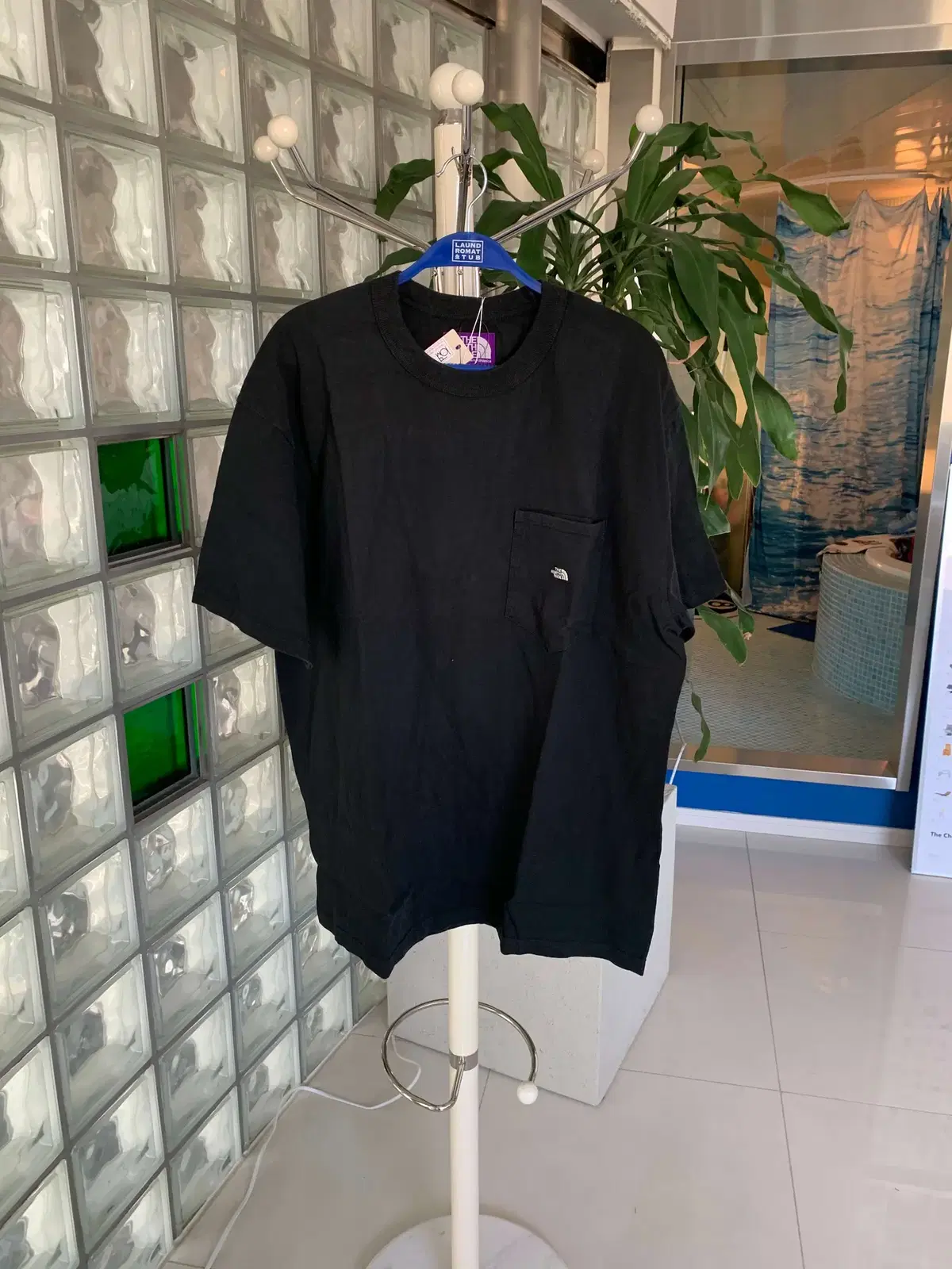 the north face purple label pocket tee