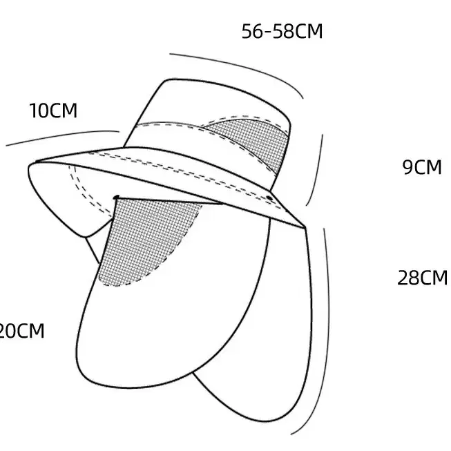 다가려메쉬모자, 햇빛차단 자외선 차단 마스크 모자