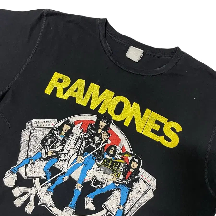 메이드원 Ramones T-Shirts Coal Pigment L