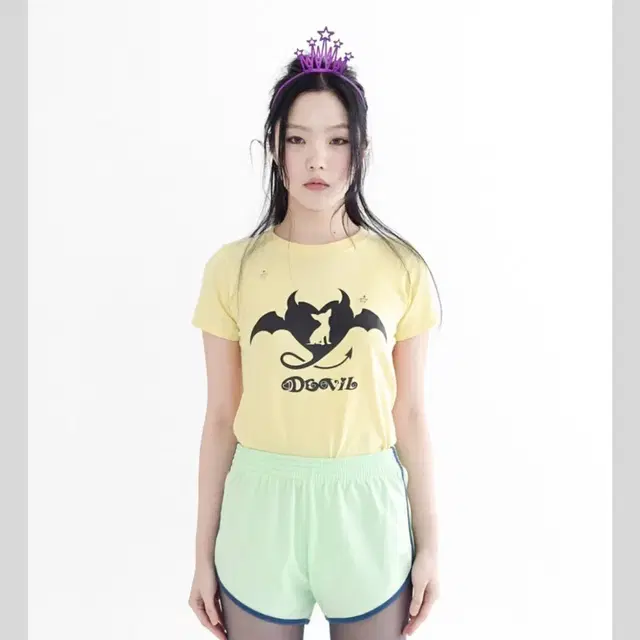 샵페어리 데빌 티셔츠 반팔 polite devil petit shirt