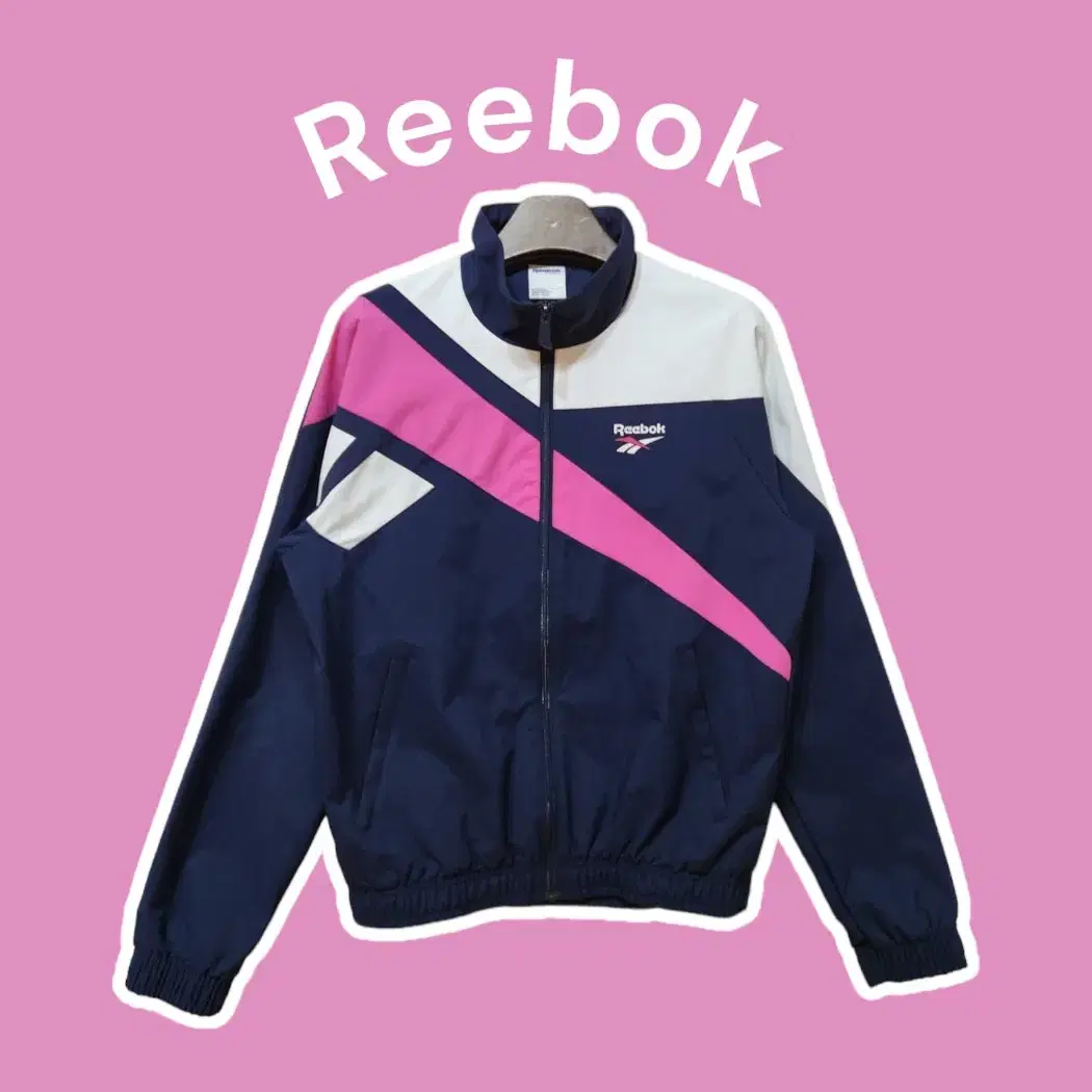 95/ Reebok 리복 클래식 벡터 트랙탑 네이비 핑크