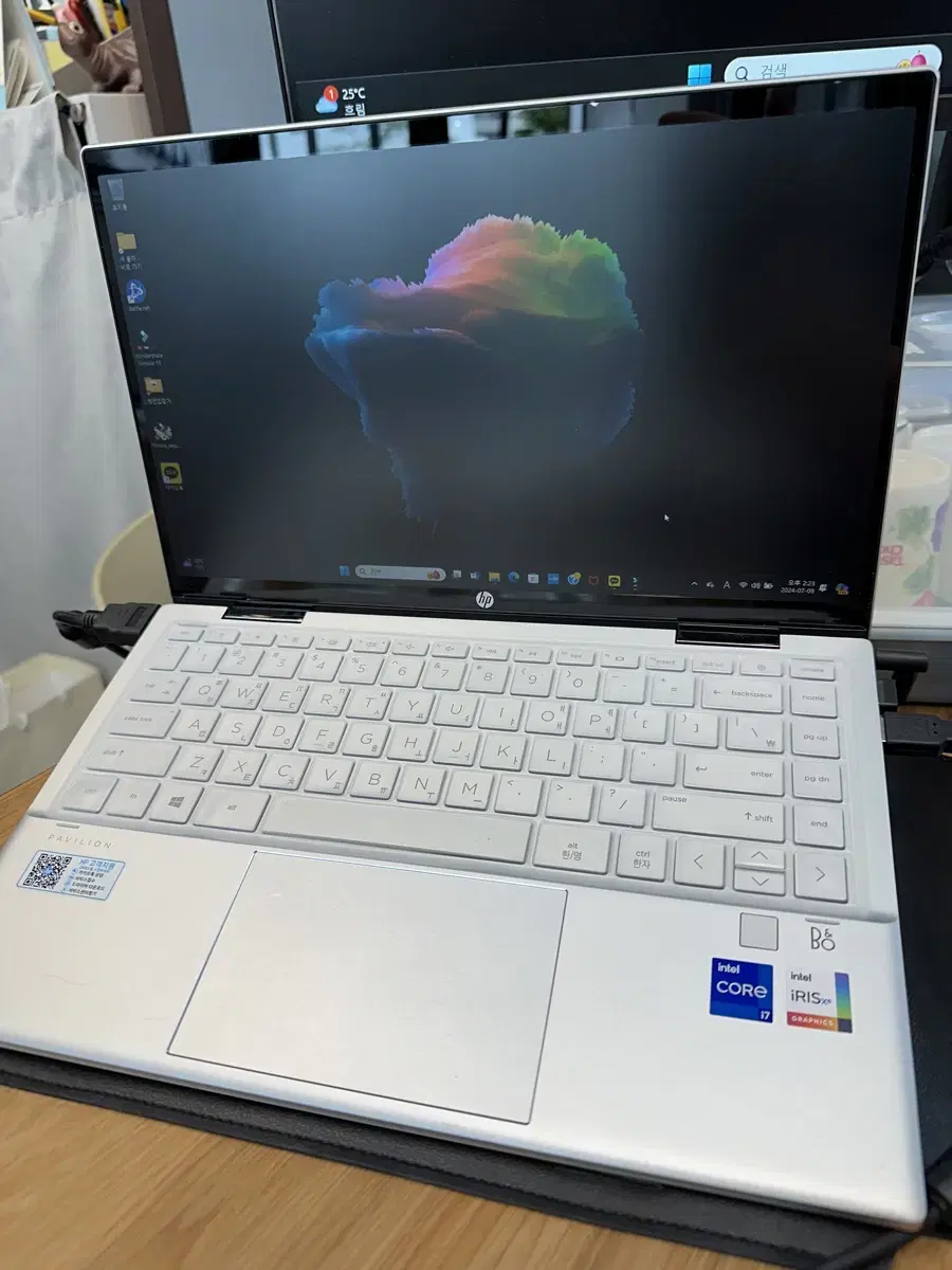 파빌리온 x360 i7 1165 (512g) 16ram 360도 터치