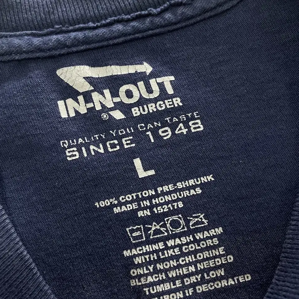 In N Out 인앤아웃 빈티지 반팔 티셔츠 (100-105)