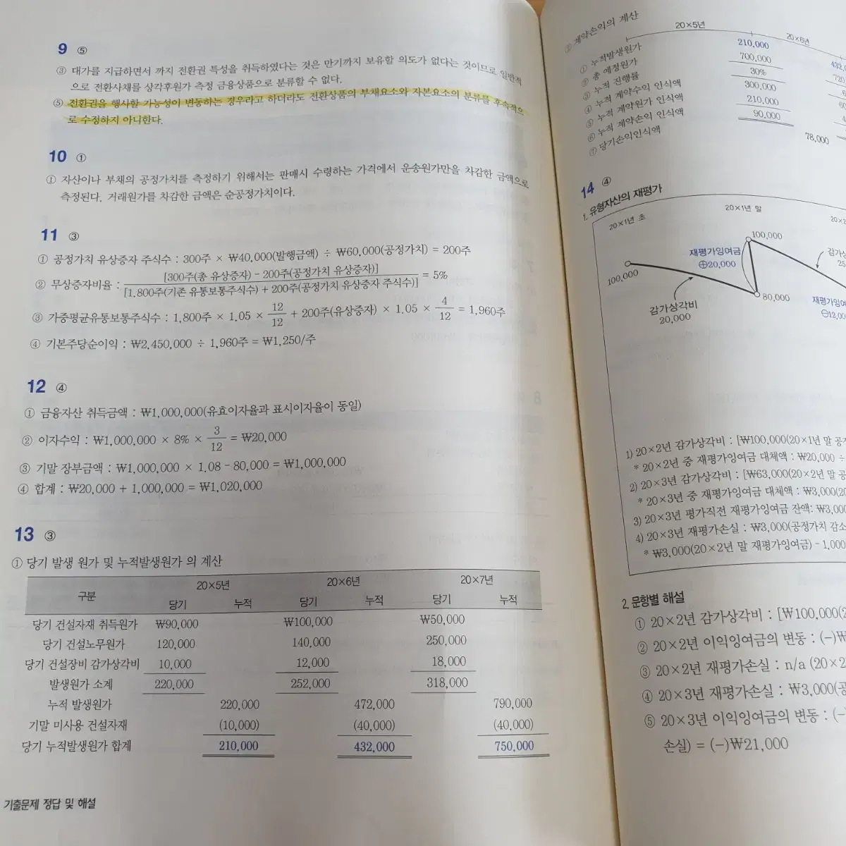 2020년 세무사 재무회계 연도별(2010~2019) 기출문제