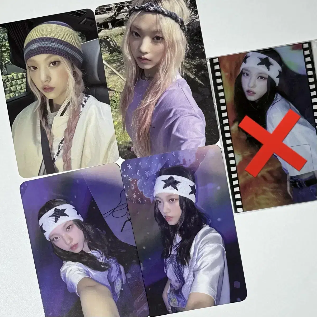 뉴진스 해린 포카 4장 일괄 양도