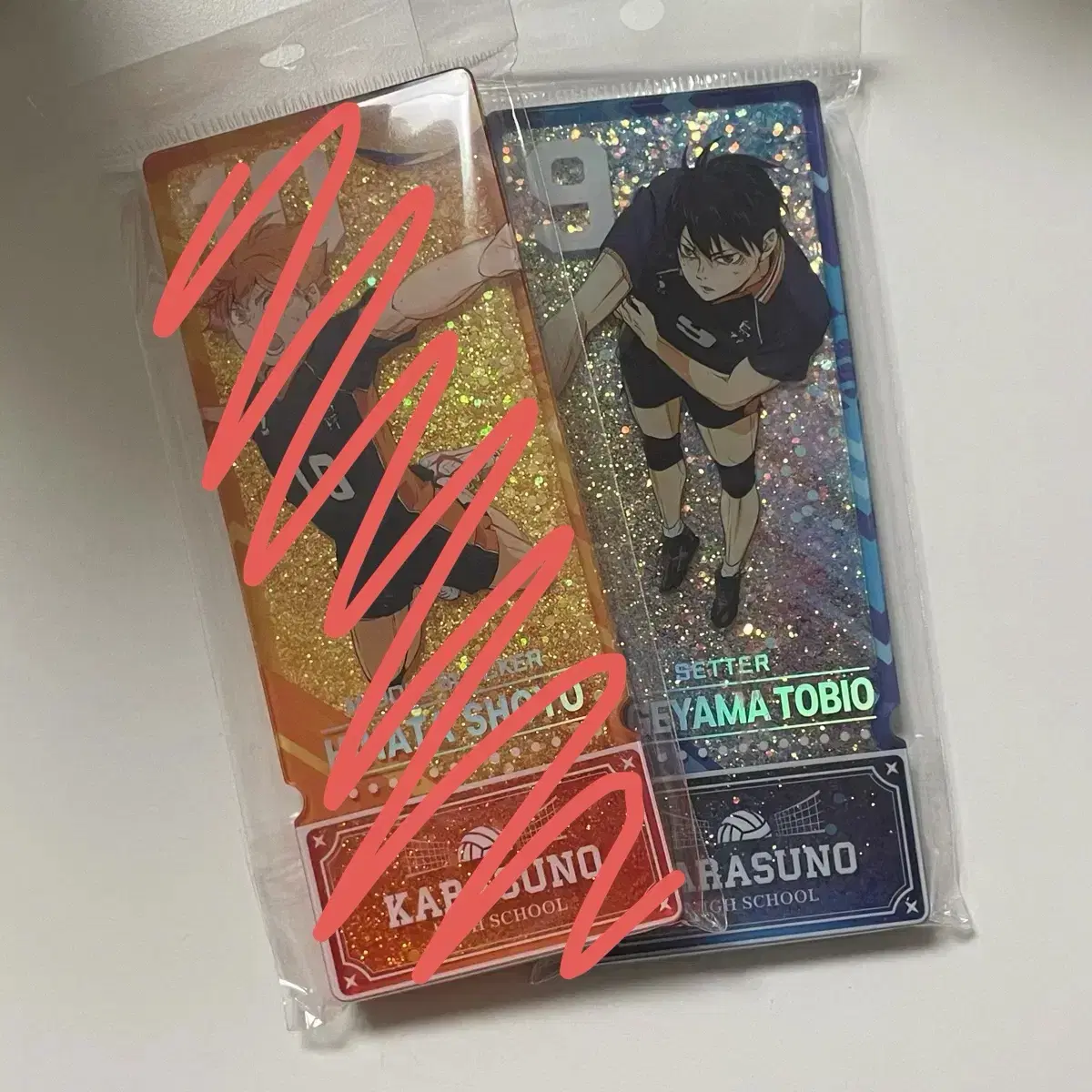 (unsealed) haikyuu Glitter acrylic Block Kageyama