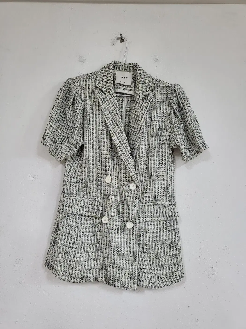 onyx Women's Tweed Puff Vahn Short Jacket 66