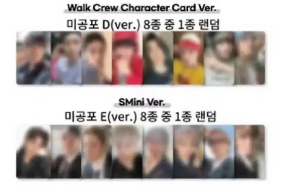 NCT 127 WALK Star River Work Crew Character Kard Smini buncheol Transfer