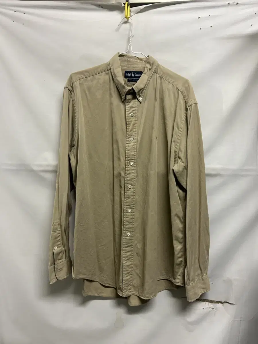 (105) Polo beige oxford shirt