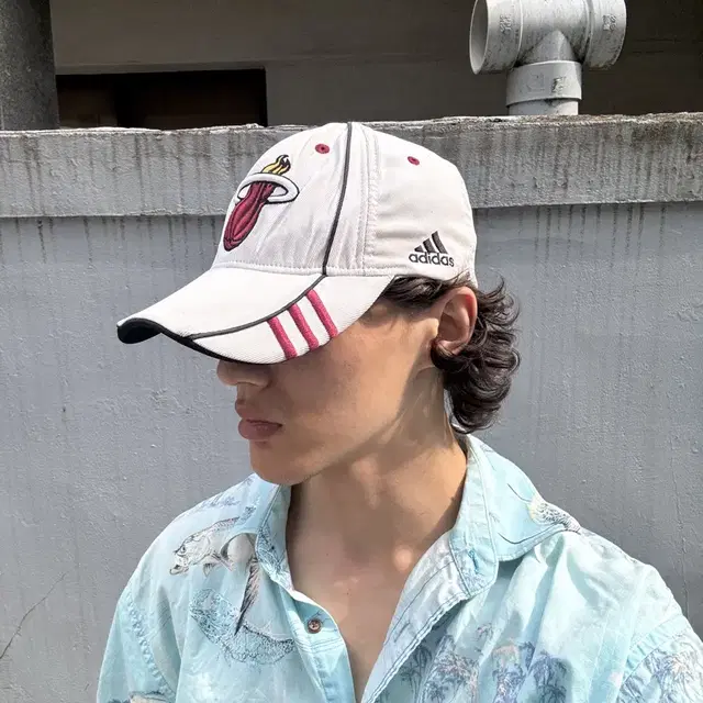 vintage adidas nba Miami Heat cap