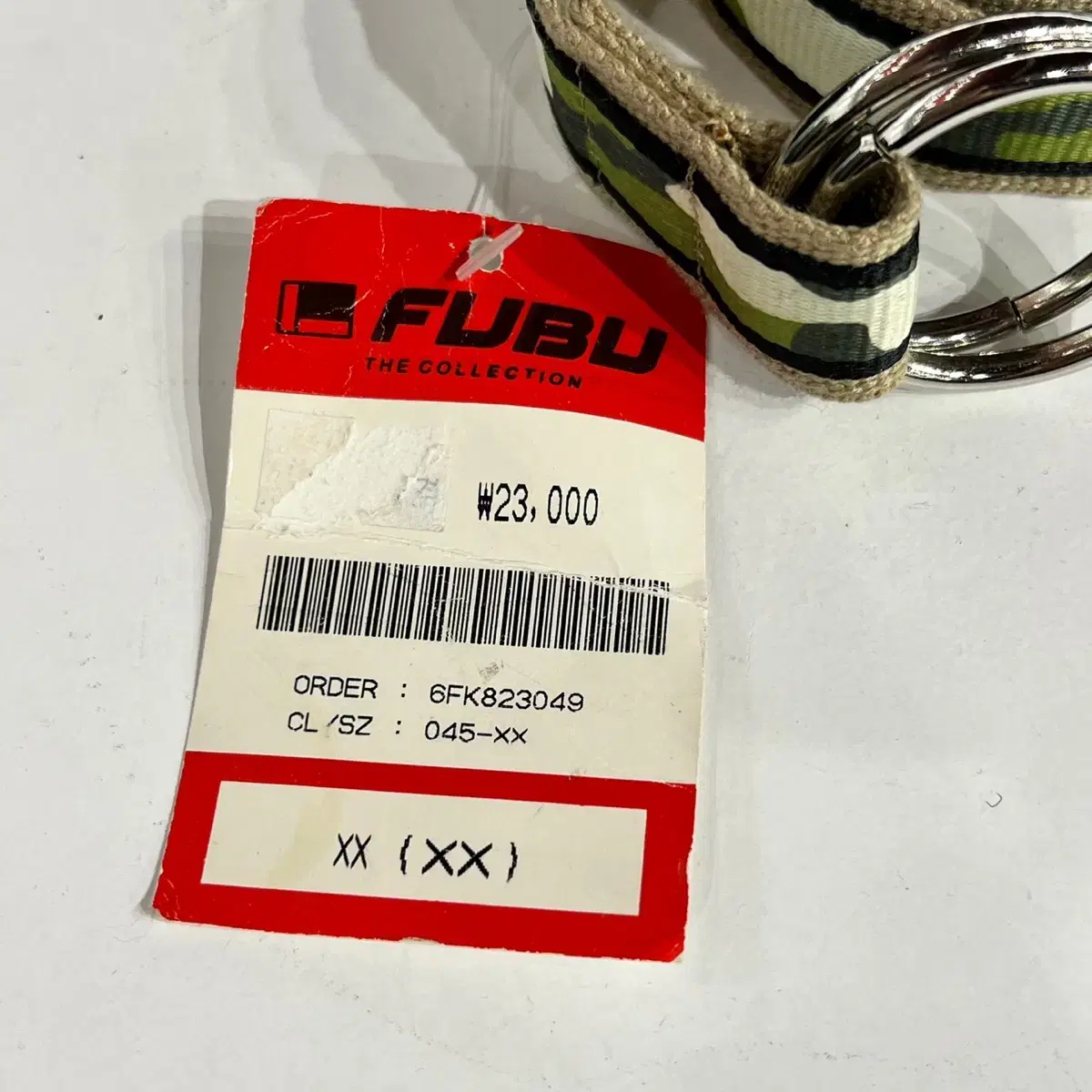 [새상품] FUBU 후부 위빙벨트