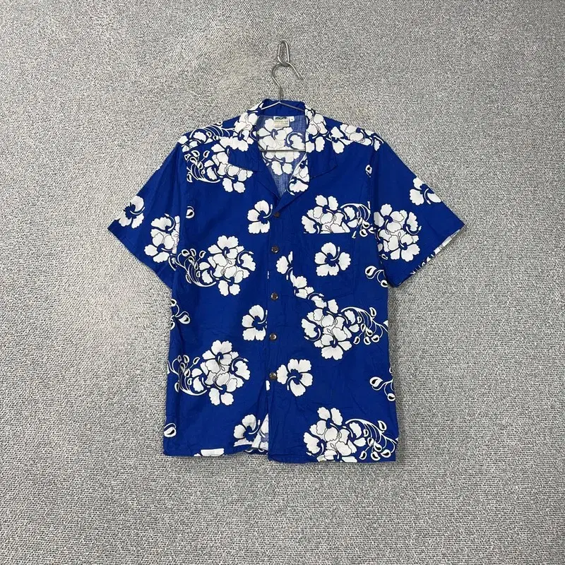 Hawaiian Aloha Flower Pattern Short Sleeve Shirt S