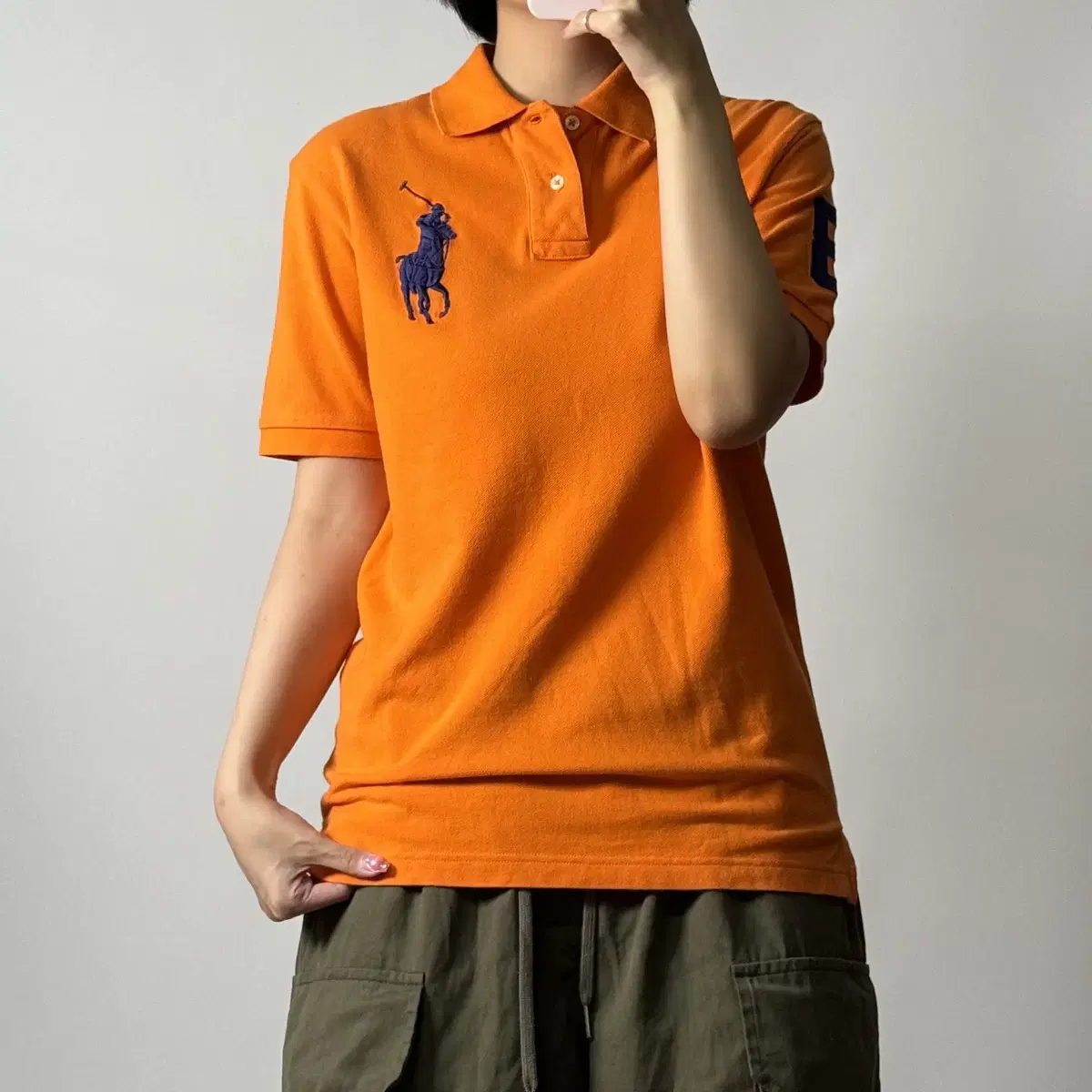 Polo Ralph Lauren Big Pony Short-sleeved Karati Orange M [070904]