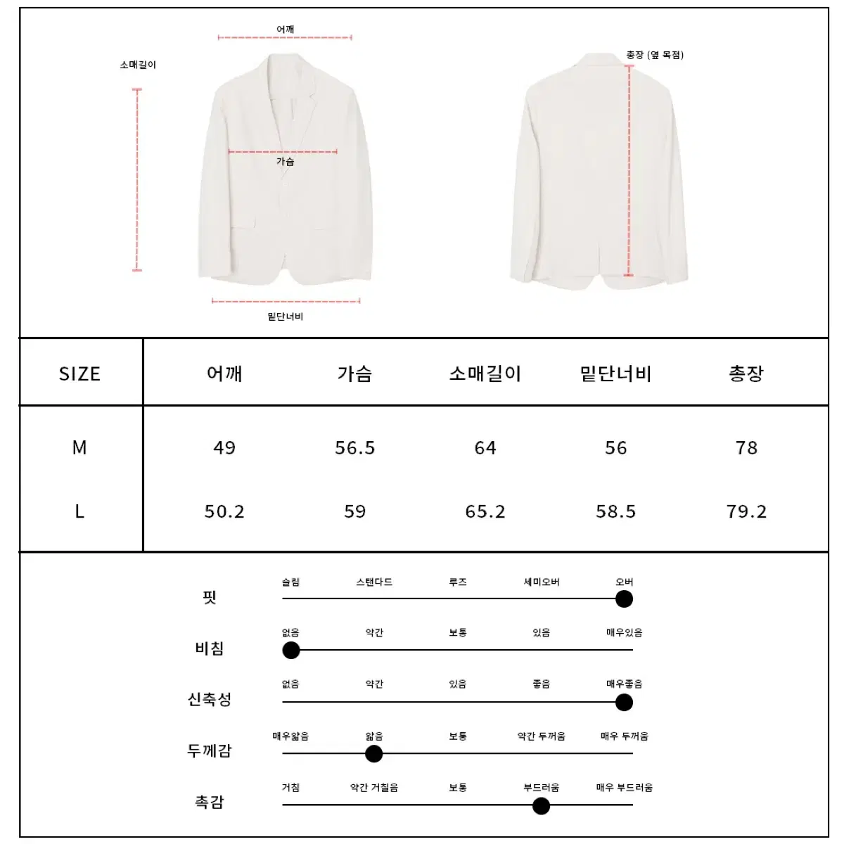 남자 여름 정장 오버핏 수트 와이드 셋업 결혼식 하객룩 빅사이즈