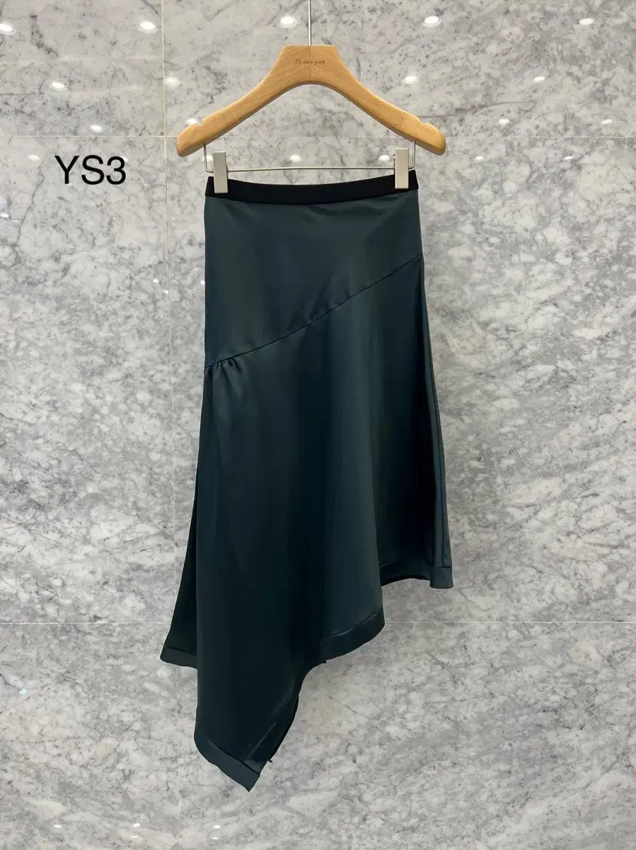 JSNew YorkSale (Same Day Shipping)Sold Out Banded Satin Unbalance Long Skirt