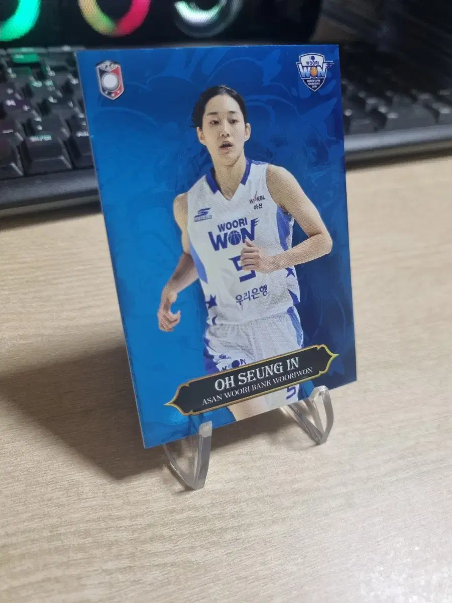 23-24비아 wkbl 우리은행 우리원 오승인 블루볼케이노 농구카드