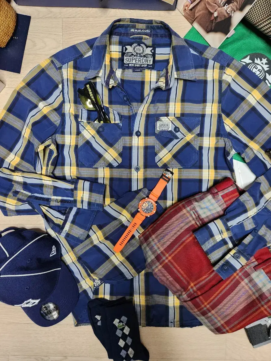 SUPERDRY Two-Pocket Check Shirt