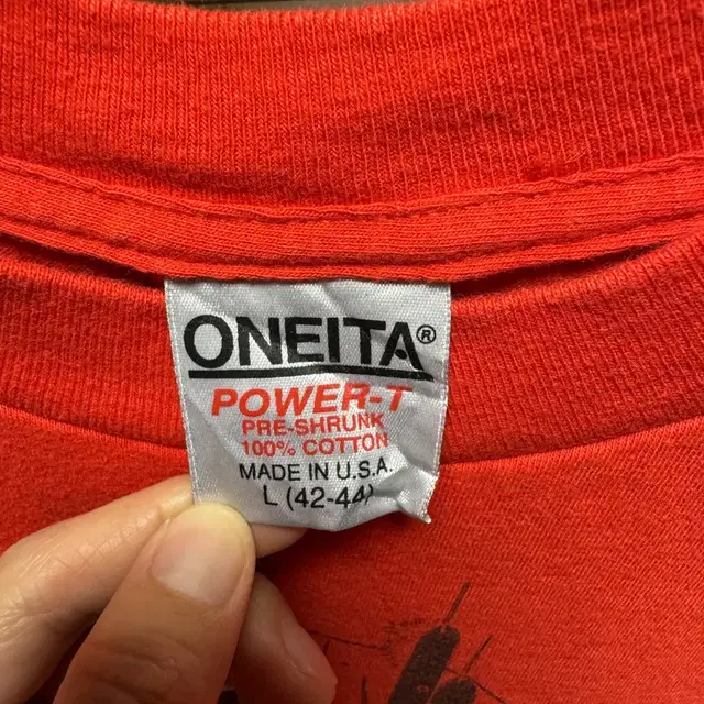 [L] 90s USA 오네이타 ONEITA Print T