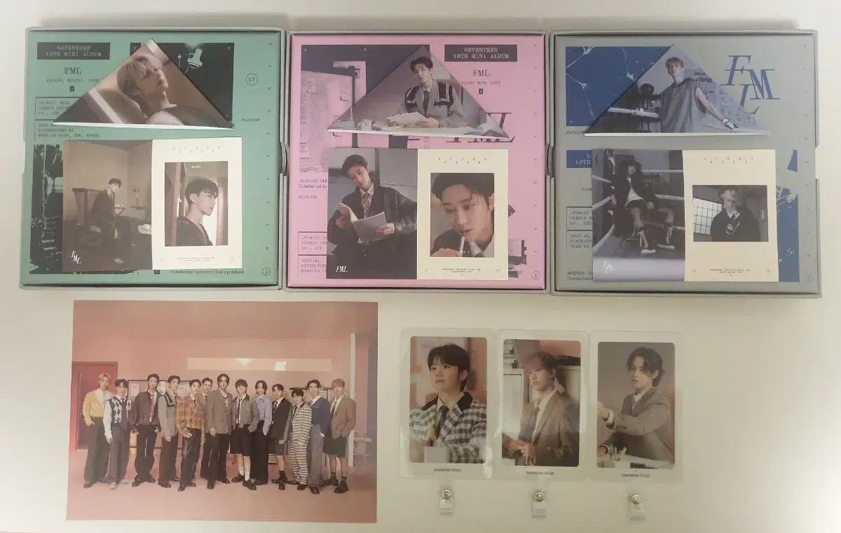 (bulk) seventeen FML l full set + pre-order benefit + pre-order benefit photocard + poca