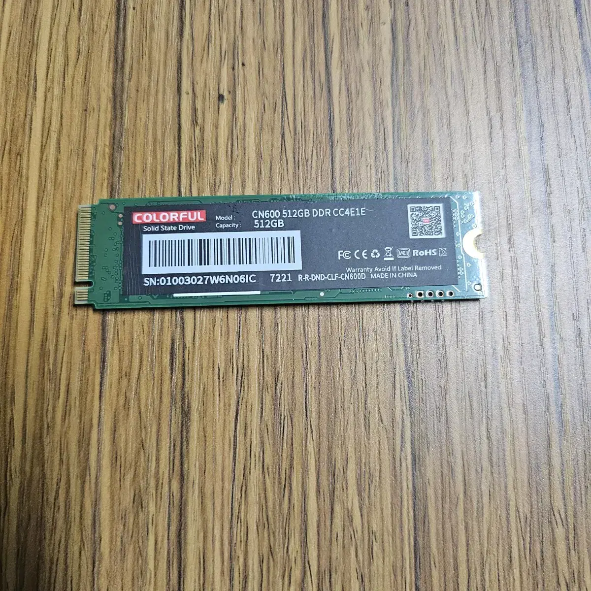 CN600 500gb DDR M.2 NVMe 2280컬러플