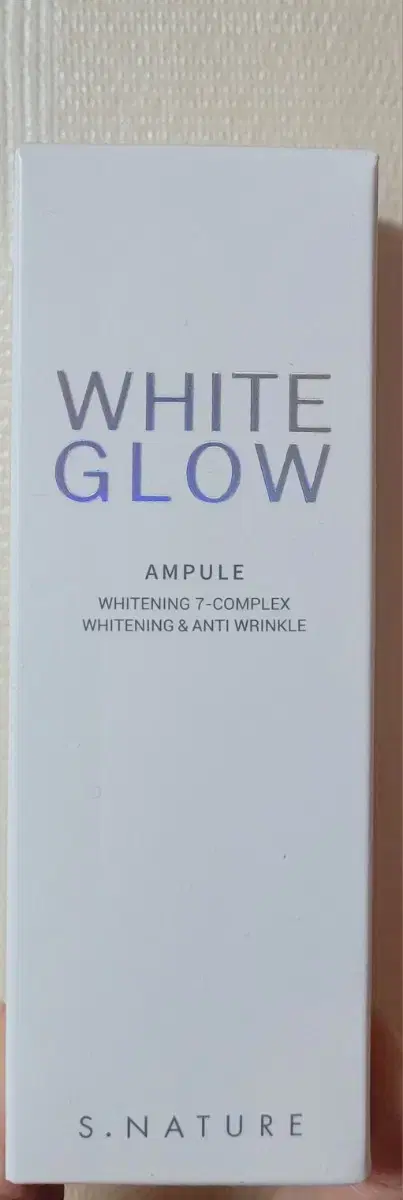 Sells Esnature White Glow Ampoules.