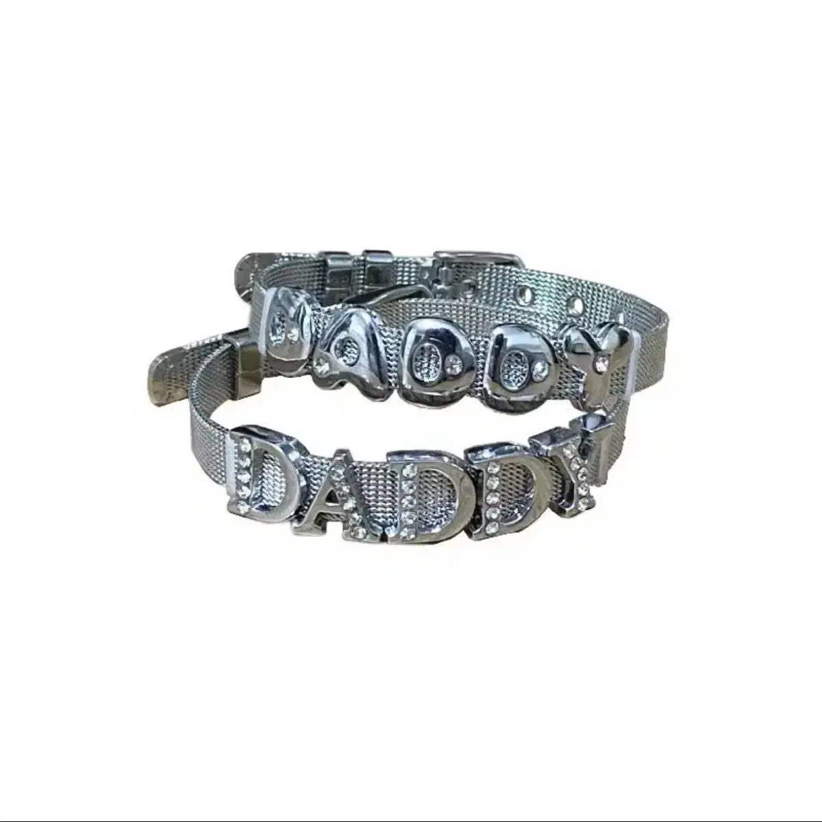 Daddy cubic silver bracelet