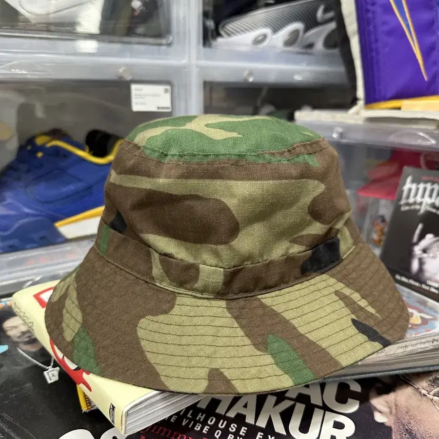 90s stussy camo bucket hat 스투시 카모 버킷햇