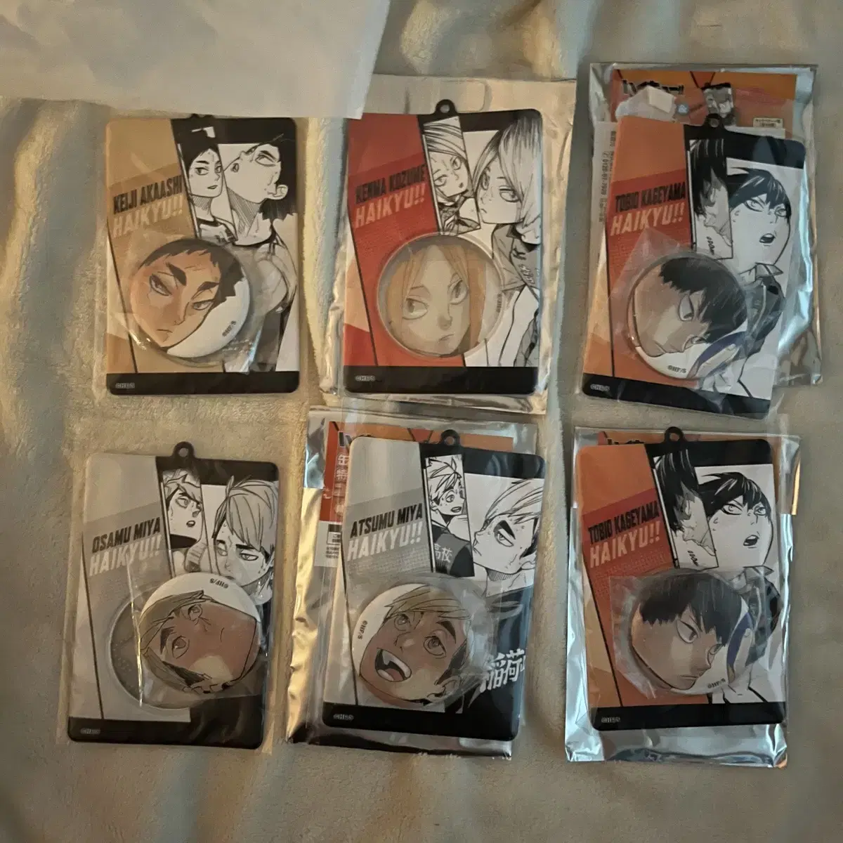 Haikyuu Original Art Can Badge Special Key Holder Collection Kageyama Kenma Aka Ashiatsu Muosamu