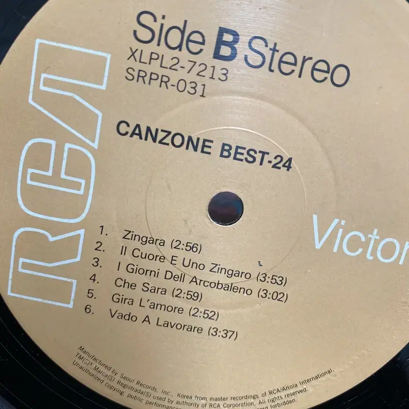 CANZONE BEST 24 LP / AA2693