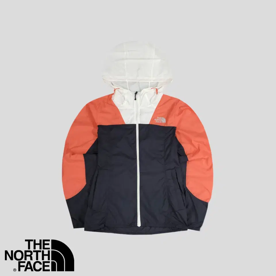 The North Face Deep Gray Dahong Colorway Nylon100 Ripstop Lightweight Hooded Windbreaker W