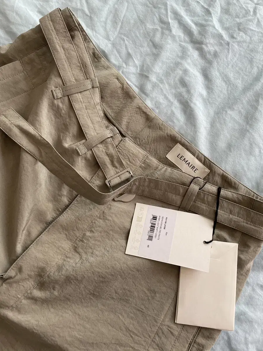 L'Hermès Dry Silk Belted Trousers