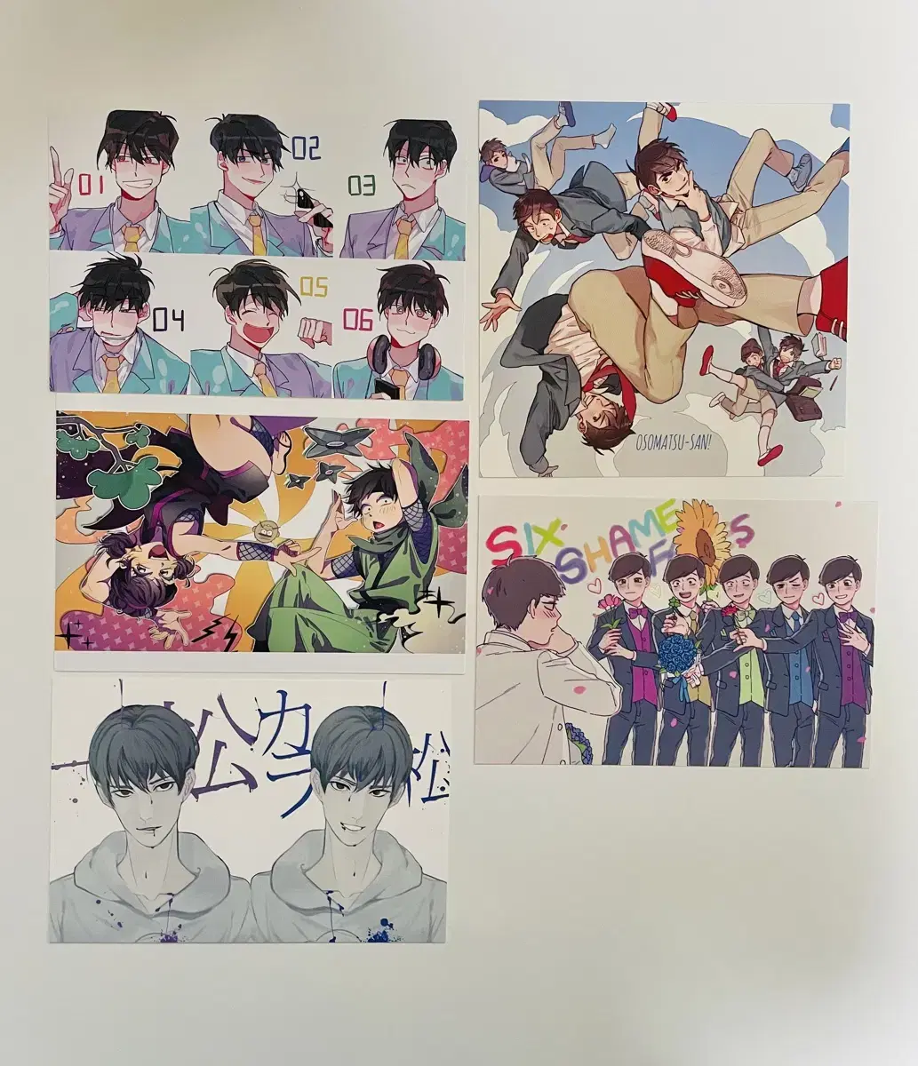 Sell unofficial Osomatsu Award postcards bulk 