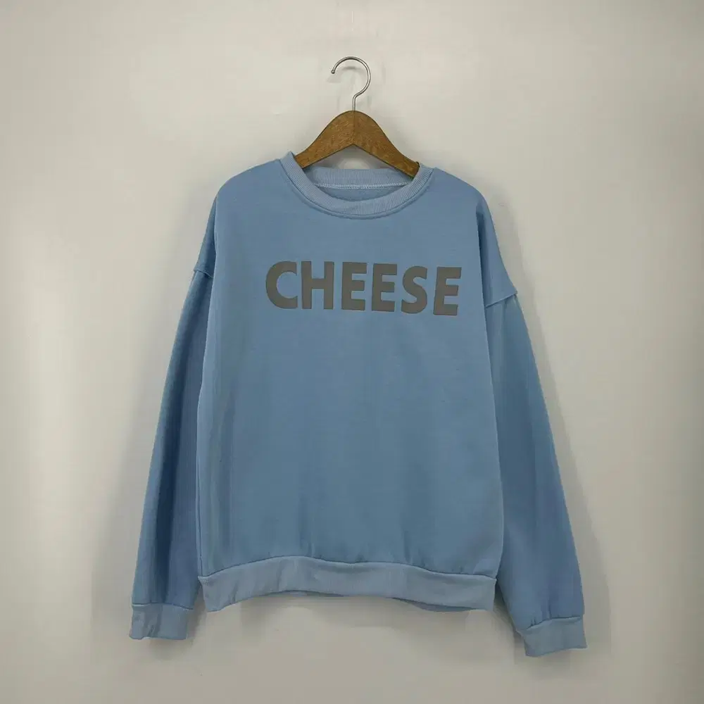 CHEESE 맨투맨 티셔츠 (F size / BLUE)