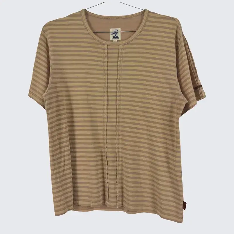 [Issey Miyake] HAI Cotton Stripe Vahn Tee (Women's 66) A21209