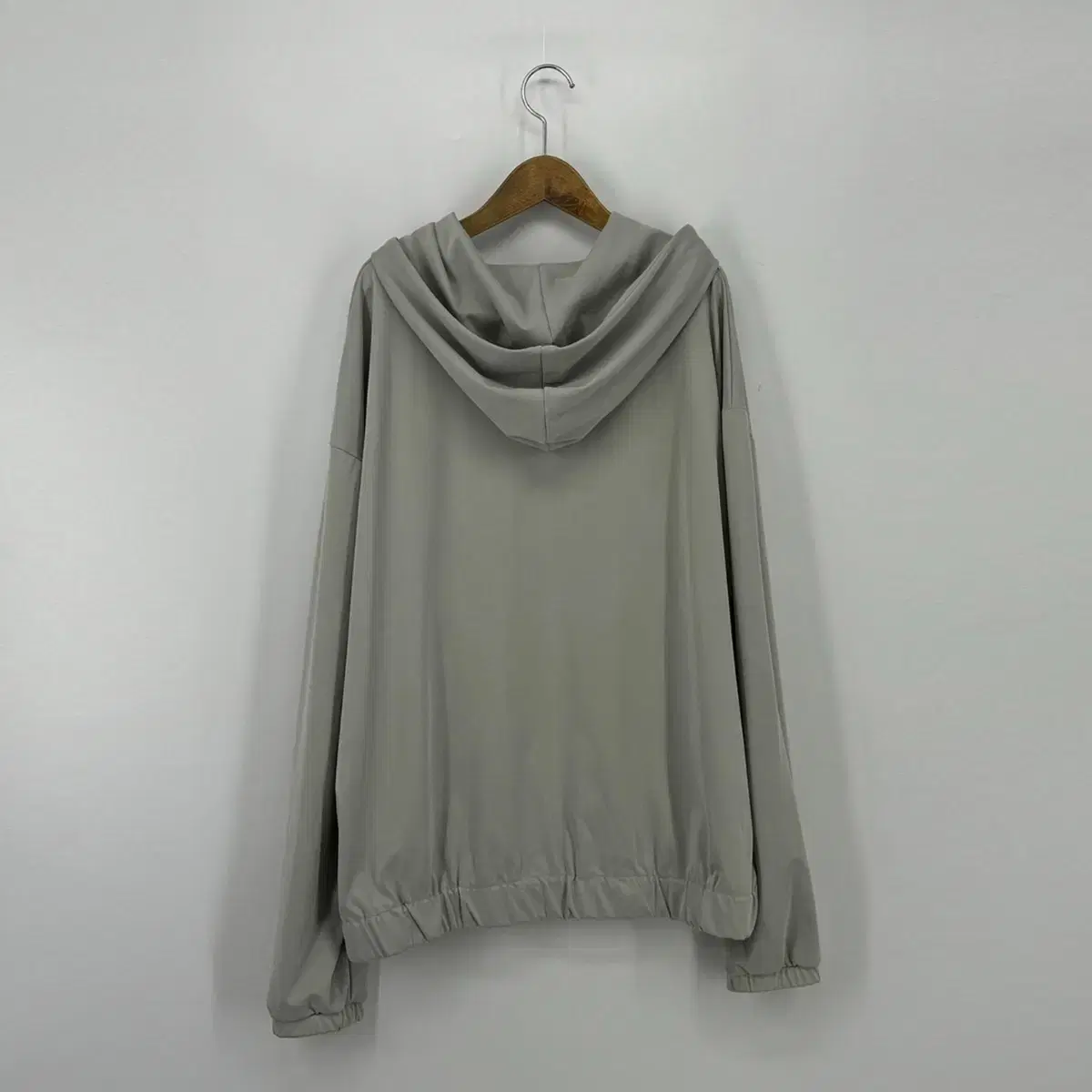 ZARA 자라 밴딩 시보리 후드 티셔츠 (L size / GRAY)