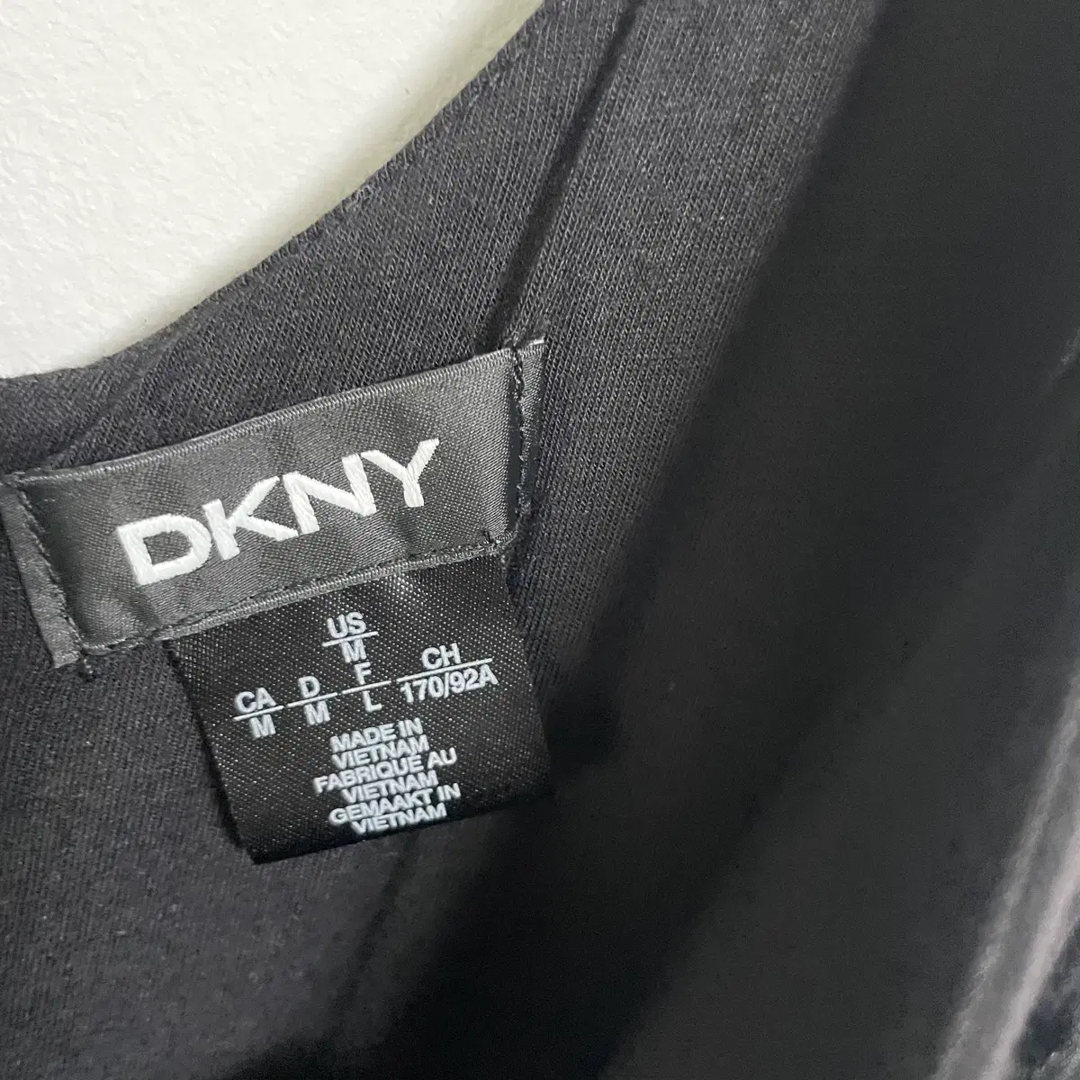 C353 DKNY 나시 프린트 원피스 M