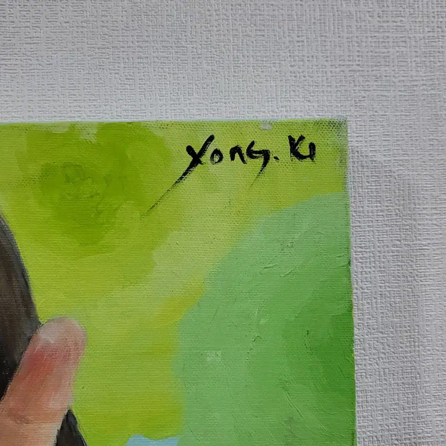 김용기작가 유화 그림 소녀 10호