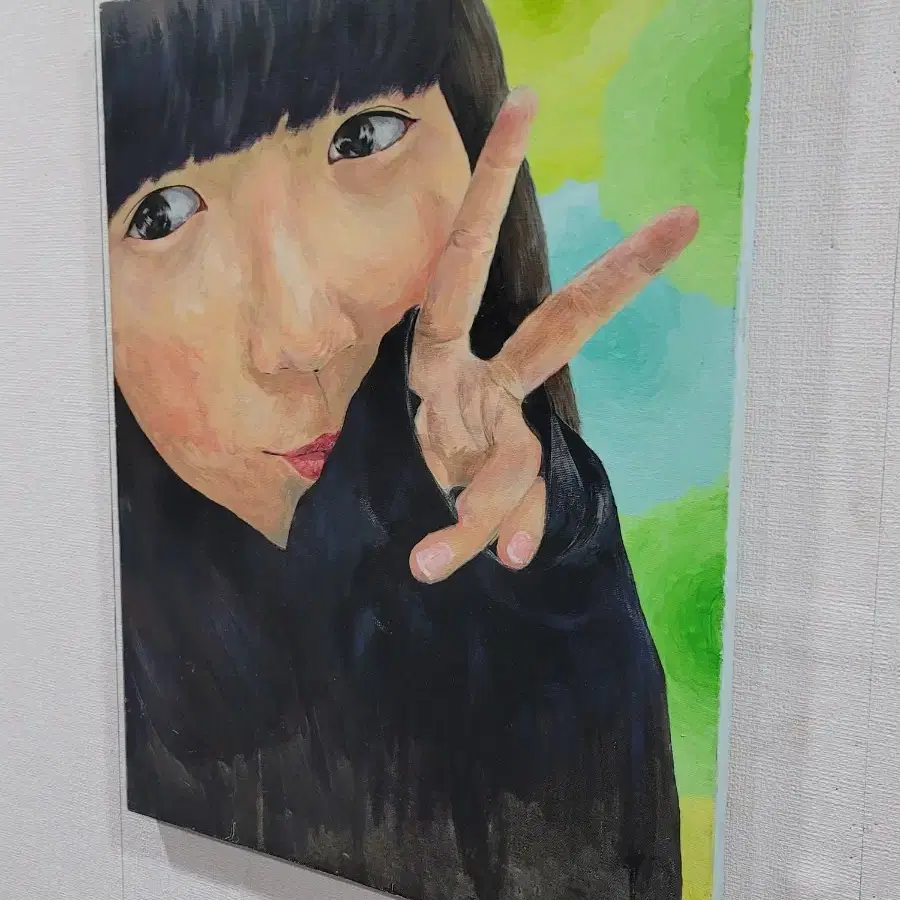 김용기작가 유화 그림 소녀 10호